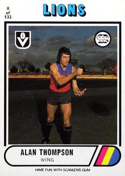 1976 Scanlens VFL #8 Alan Thompson Front
